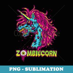 scary zombiecorn zombie unicorn halloween costume - vintage sublimation png download