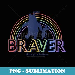 disney winnie the pooh youre braver rainbow - special edition sublimation png file