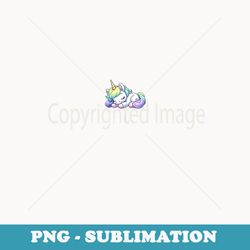 kawaii anime unicorn sleepy tired nope - decorative sublimation png file