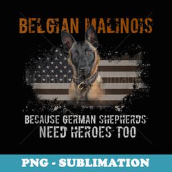 belgian malinois american flag funny dog - instant sublimation digital download