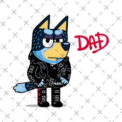 bluey dad png, bluey cartoon png, bandit png, bluey father's day png, bluey dog png