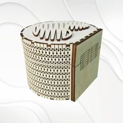 gift jewelry box with lid svg dxf design laser cut. heart silhouette pattern cutting laser. laser machines cut template.