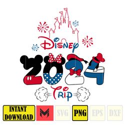 disney 2024 trip png, magical castle png, retro 4th of july png, happy 4th of july png, fourth of july, america flag