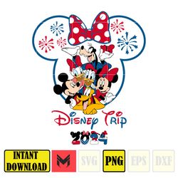 minnie and friends png, magical castle png, retro 4th of july png, happy 4th of july png, fourth of july, america flag