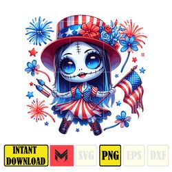 america sally png, horror movie fourth of july png, cartoon independence day png, 4th of july sublimation, america png