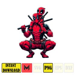 deadpool dad and son png, super hero dad and son png, father's day 2024 png, father's day png sublimation, clipart (6)