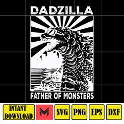 dadzilla father svg, father of monsters svg, dadzilla svg, fathers day svg, funny father day svg, gift for father