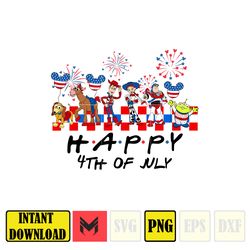 toy story happy 4th of july png, cartoon 4th of july png, instant download