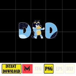 bluey dad png, cartoon png, instant download