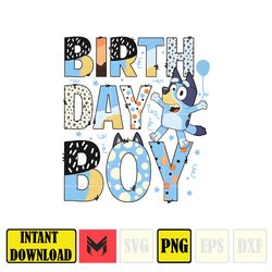 bluey birthday boy png, bluey dad png, instant download