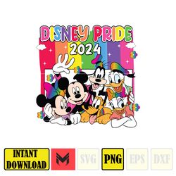 disney pride lgbt 2024 png, lgbt pride sublimation, instant download