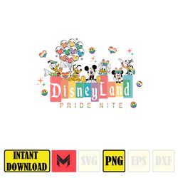 disneyland pride nite png, lgbt pride sublimation, instant download