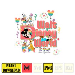 walt disney world png, lgbt pride sublimation, instant download