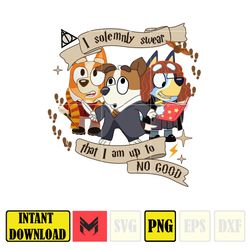 i solemnly swear that i am up to no good png, bluey family matching png, instant download