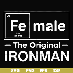 female the original ironman svg, png, dxf, eps file fn000211