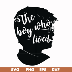 the boy who lived svg, png, dxf, eps file hrpt0006