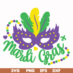 mardi gras svg, png, dxf, eps file mag0001