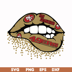 san francisco 49ers lip svg, 49ers lip svg, nfl svg, png, dxf, eps digital file nfl0710202011l