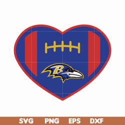 baltimore ravens heart svg, baltimore ravens svg, ravens svg, sport svg, nfl svg, png, dxf, eps digital file nfl071024t