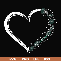 new york jets heart svg, jets svg, png, dxf, eps digital file nnfl0113