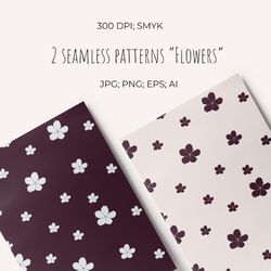 floral seamless digital pattern repeat seamless fabric flowers commercial use