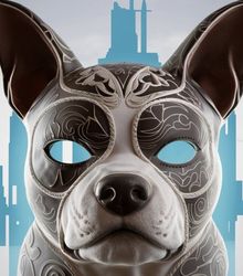 american pitbull terrier dog mask