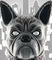 bulldog dog mask
