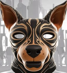 doberman dog mask.