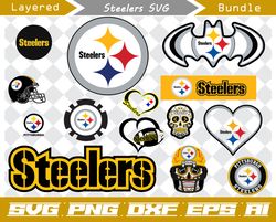 pittsburgh steelers svg, png, dxf, eps, ai, pittsburgh steelers cut files, pittsburgh steelers logo, nfl svg