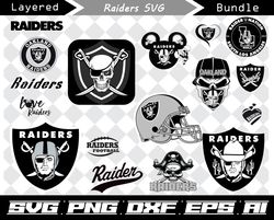 oakland raiders svg, png, dxf, eps, ai, oakland raiders cut files, oakland raiders logo, nfl svg, oakland raiders vector