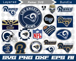 los angeles rams svg, png, dxf, eps, ai, los angeles rams cut files, los angeles rams logo, nfl svg