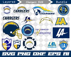los angeles chargers svg, png, dxf, eps, ai, los los angeles chargers cut files, los angeles chargers logo, nfl svg