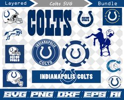 indianapolis colts svg, png, dxf, eps, ai, indianapolis colts cut files, indianapolis colts logo, nfl svg