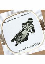 biker embroidery design | motorcycle rider embroidery patterns | bike rider embroidery files | motorcycle embroidery