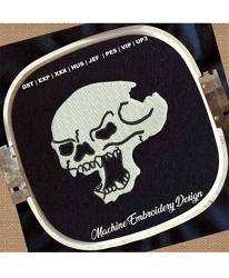 skull embroidery design | skull head embroidery patterns | skeleton embroidery files | skull halloween embroidery design