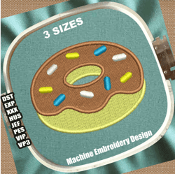 donut embroidery design | doughnut embroidery patterns | donut dish embroidery files | donut food logo embroidery design