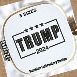 trump 2024 embroidery design | donald trump embroidery patterns | trump 2024 again embroidery files | trump embroidery