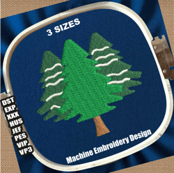 christmas tree machine embroidery designs | merry christmas tree embroidery patterns | happy christmas embroidery files