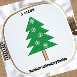 christmas tree embroidery design | christmas day embroidery pattern | merry christmas embroidery files | tree embroidery