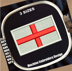 england national flag embroidery designs | flag of england embroidery designs | england flag machine embroidery files