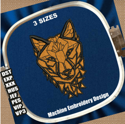 wolf face embroidery designs | wolf machine embroidery patterns | wolf head embroidery files | wolf embroidery designs