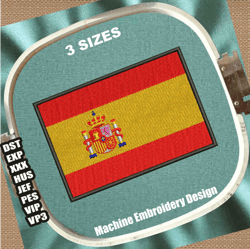 spanish national flag embroidery design | flag of spanish embroidery patterns | spain flag machine embroidery files