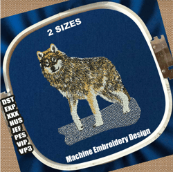 wolf machine embroidery design | wolf howling embroidery pattern | wolf animal embroidery file | animals embroidery file