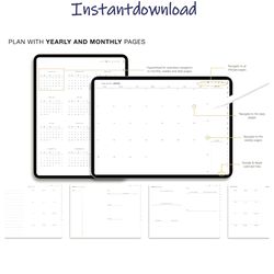 digital planner, goodnotes planner, ipad planner, notability planner, dated digital planner, digital calendar