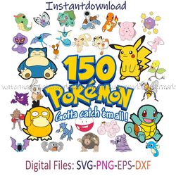 pokemon svg, pikachu svg, pokemon cricut, pokemon layered svg, pokemon silhouette svg, pokemon logo transparent, png