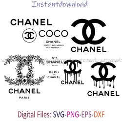 chanel bundle logo svg, brand logo svg, lv logo svg, gg logo svg, chanel logo svg cricut, file download