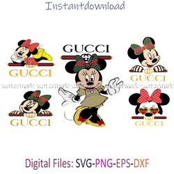 Minnie Gucci Svg, Brand Logo Svg, LV Logo Svg, GG Logo Svg, Chanel Logo Svg, cricut, Instantdownload, png for shirt