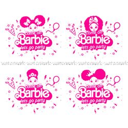 kids barbie party svg, barbie vector, barbie logo, barbie birthday, barbie print svg, barbie print svg, barbie digital