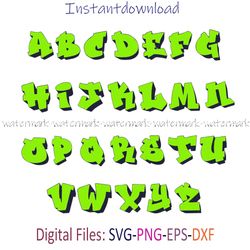 fresh prince transparent svg alphabet, cricut file, cut files, layered digital vector file, digital download, decor, png