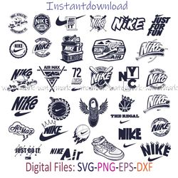 custom nike logo bundle svg, nike cricut file, cut files, layered digital vector file, digital download, decor, decal